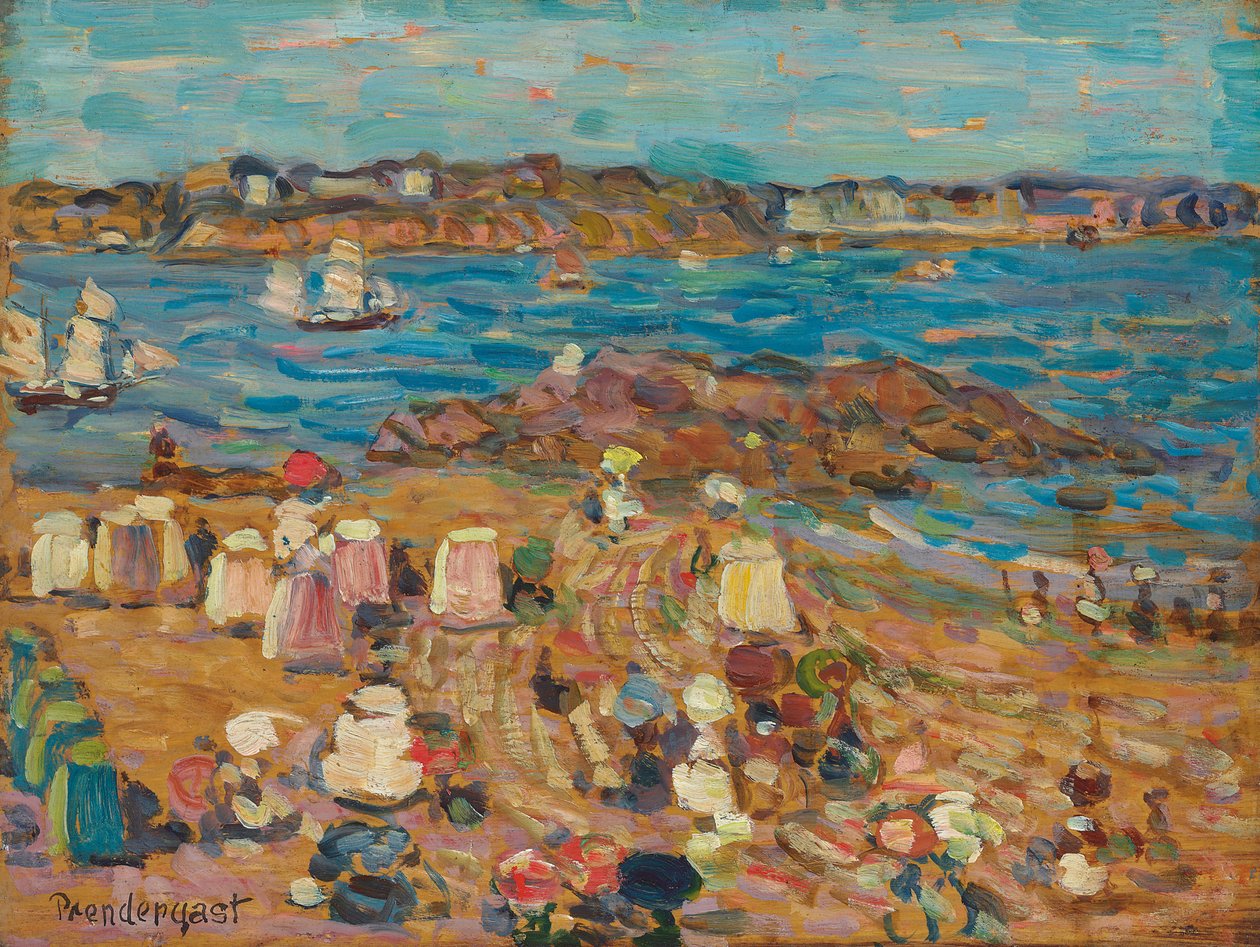 Study of Malo: The Border of the Sea by Maurice Brazil Prendergast