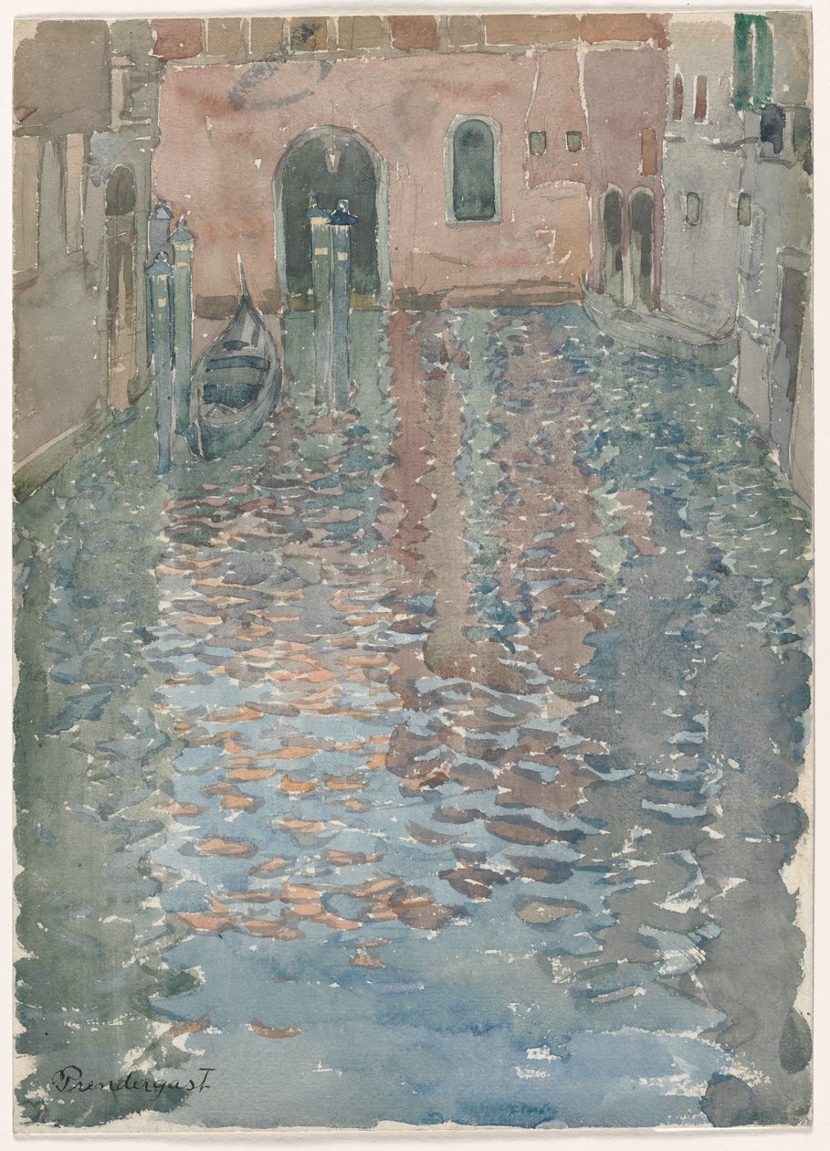 Venetian Canals by Maurice Brazil Prendergast