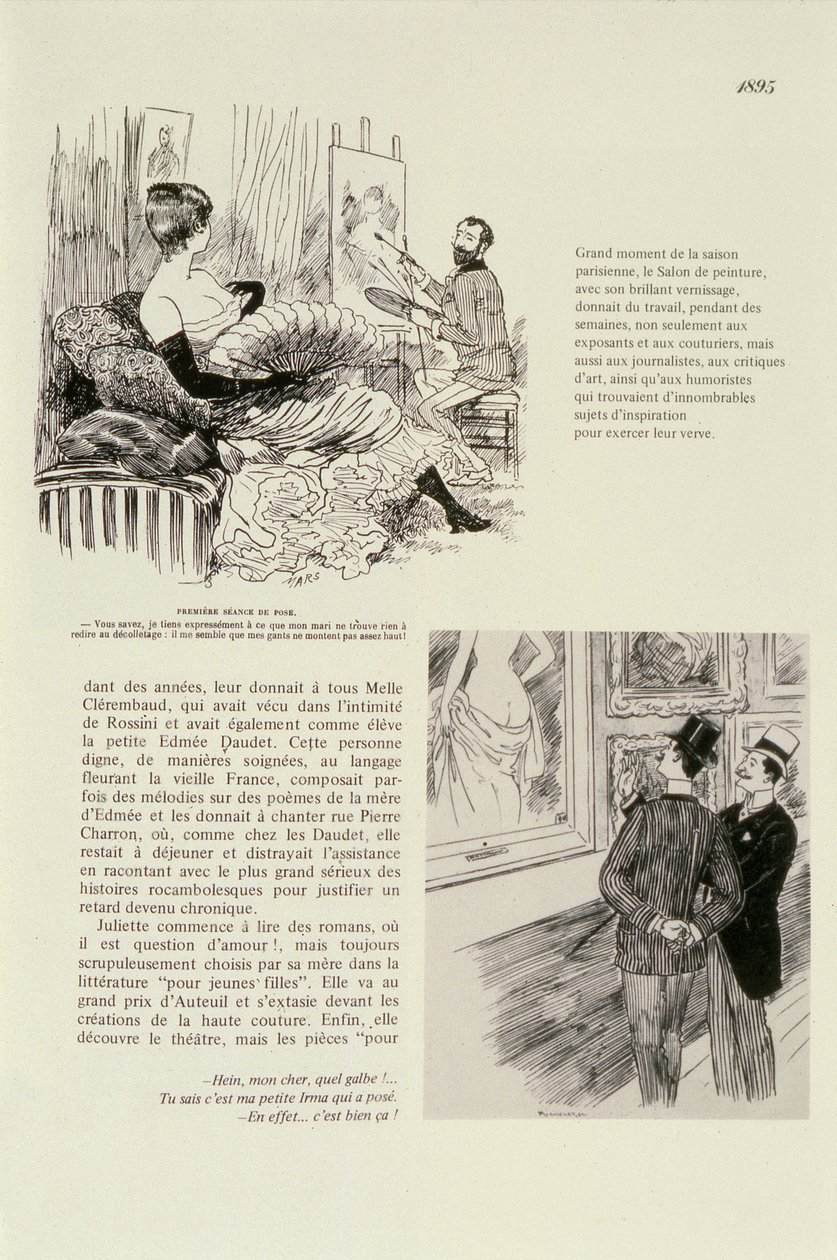First sitting for a portrait, 1895 by Maurice Charles Mathieu Bonvoisin