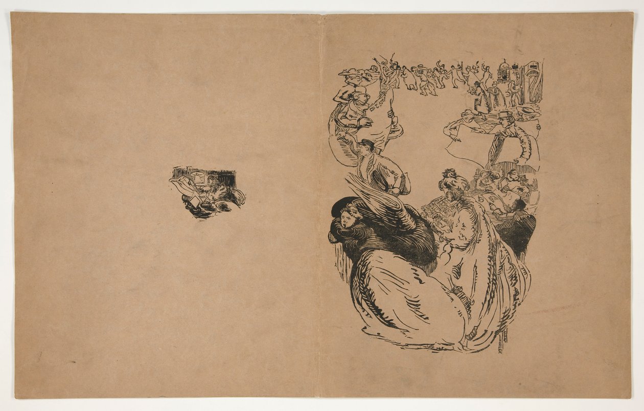 The Peddlers of Thought (proof for cover) by Maurice Delcourt