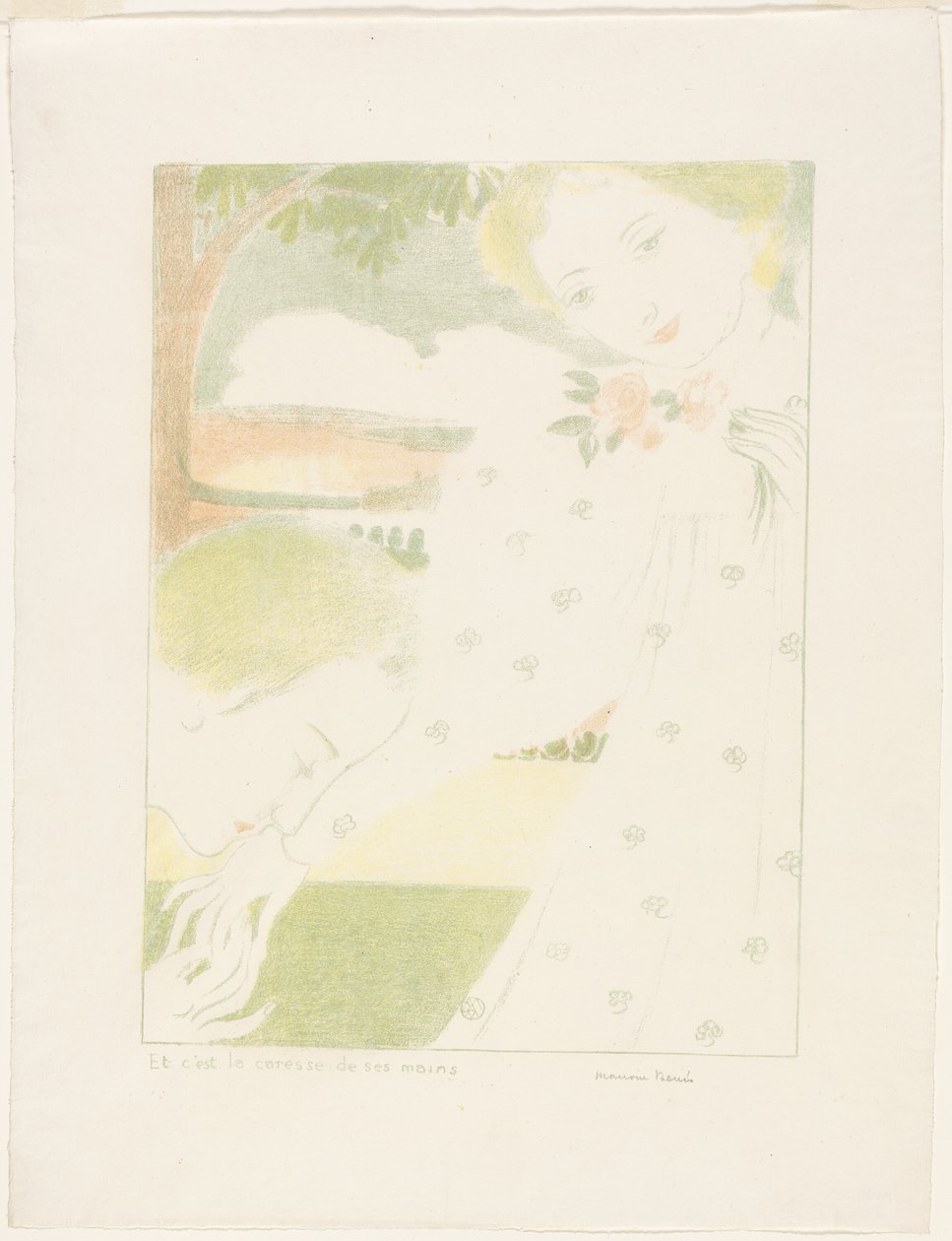 And It is the Caress of Their Hands, plate eight from Love by Maurice Denis