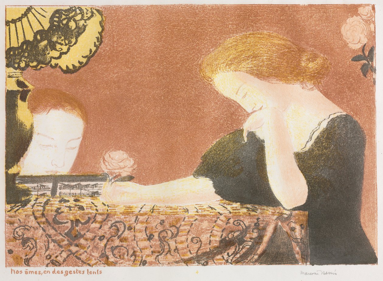 Love: Our Souls, in Slight Gestures, 1892-1898 Published 1911 by Maurice Denis