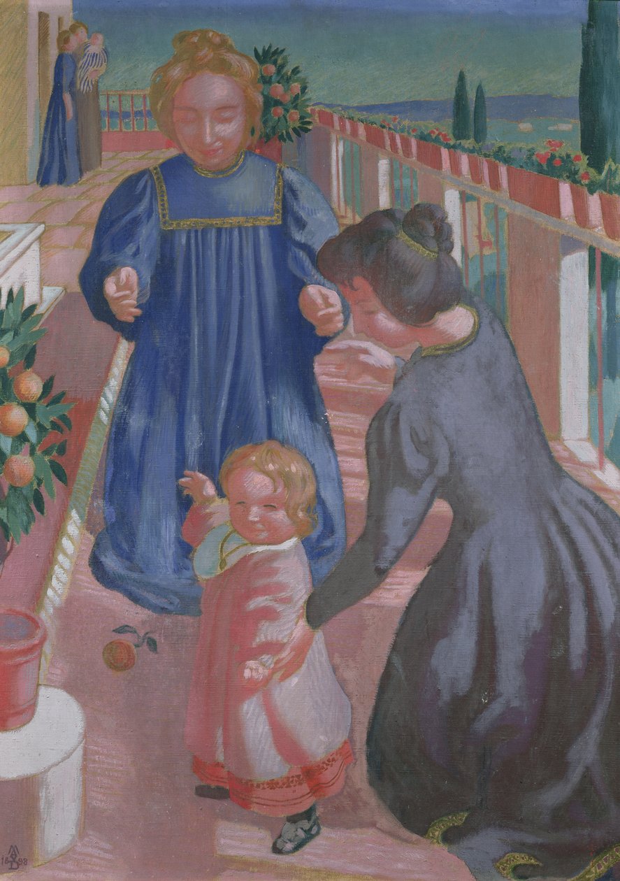 The First Steps on the Terrace at Fiesole by Maurice Denis