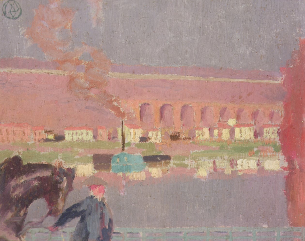 Viaduct Pecq, Seen from the Old Bridge at Pecq by Maurice Denis