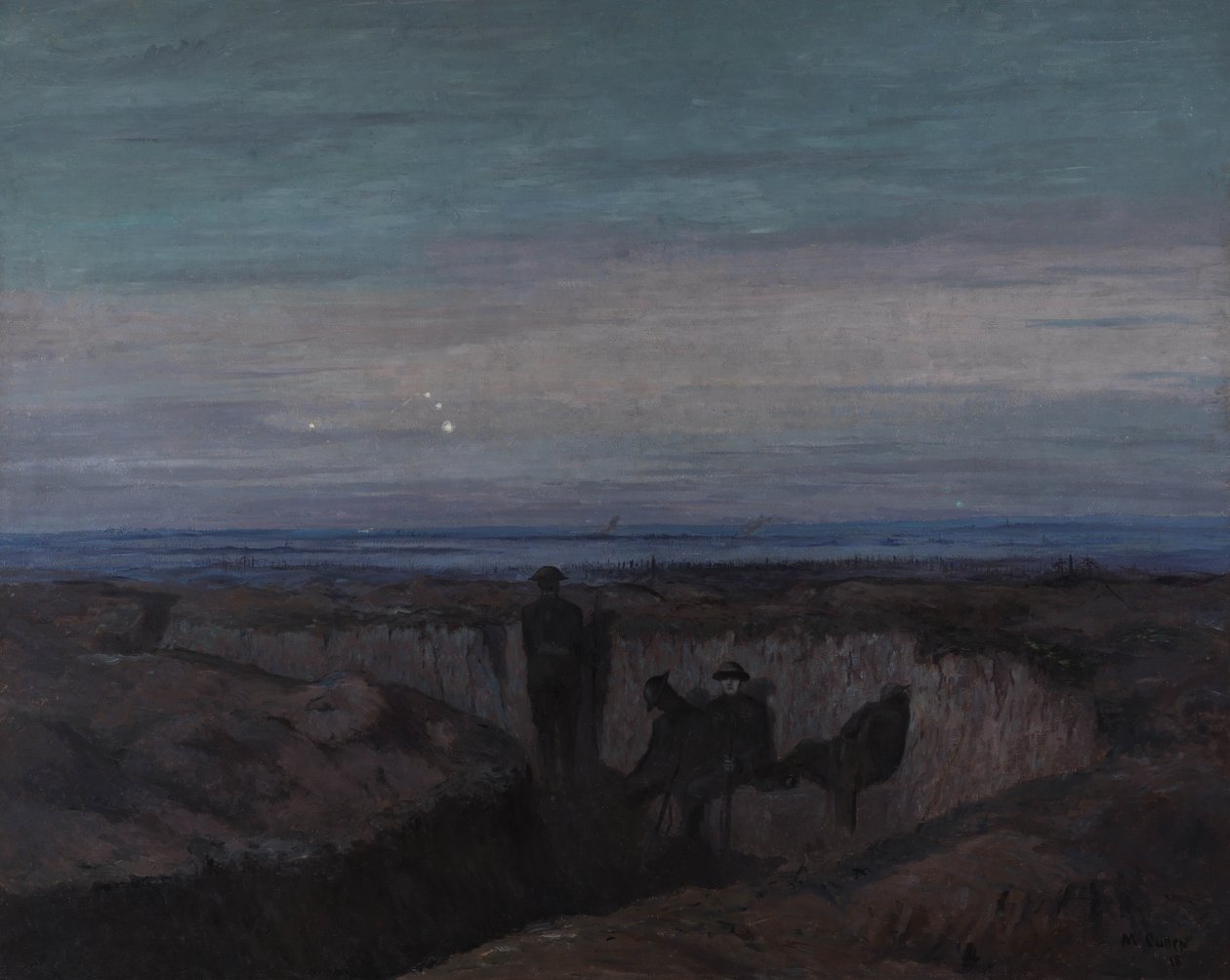 Dawn on the Ouse Trench, 1918 by Maurice Galbraith Cullen