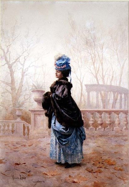 An Elegant Lady by Maurice Leloir