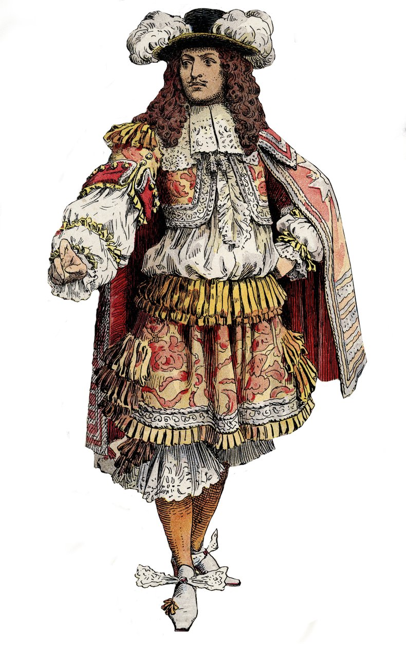 French king Louis XIV - Chromotypography in 