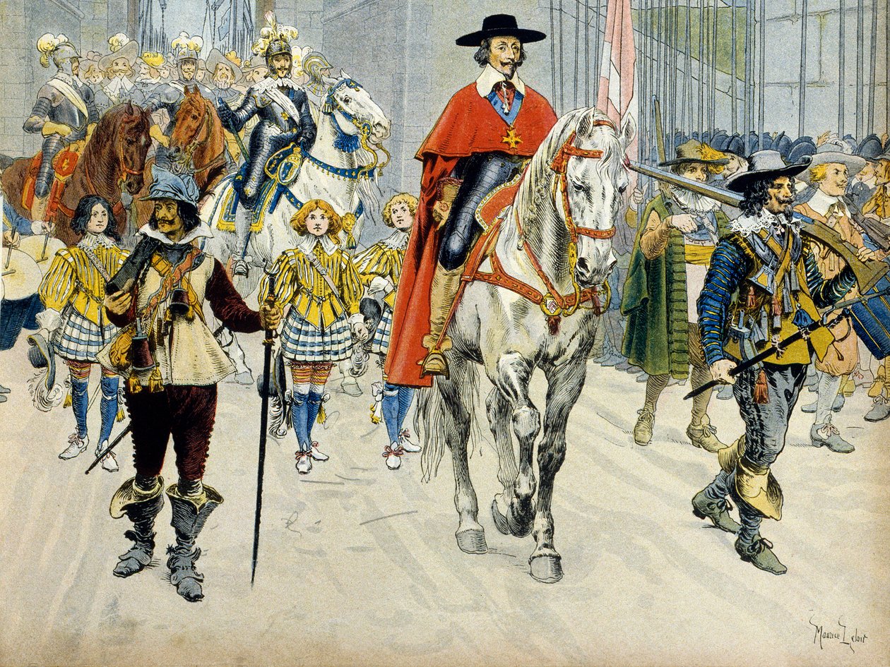 History of France: Burial of King Louis XIII and Cardinal Richelieu by Maurice Leloir