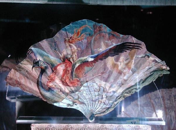 The End of the Century and the Beginning of the Century, allegorical fan by Maurice Leloir
