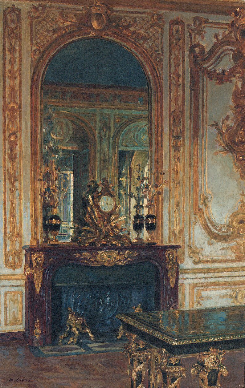Interior view of Versailles by Maurice Lobre