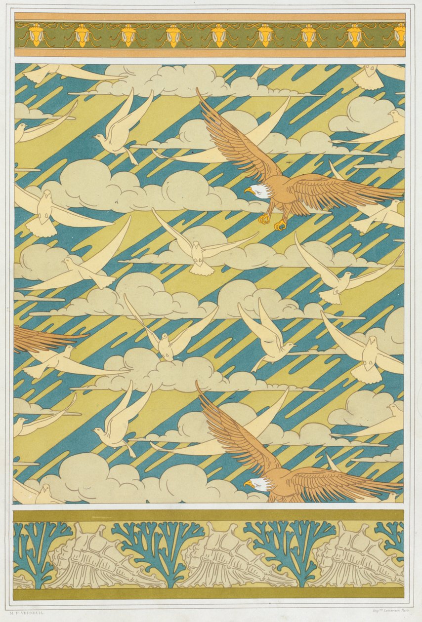 Designs for Wallpaper Border Squash Bug by Maurice Pillard Verneuil