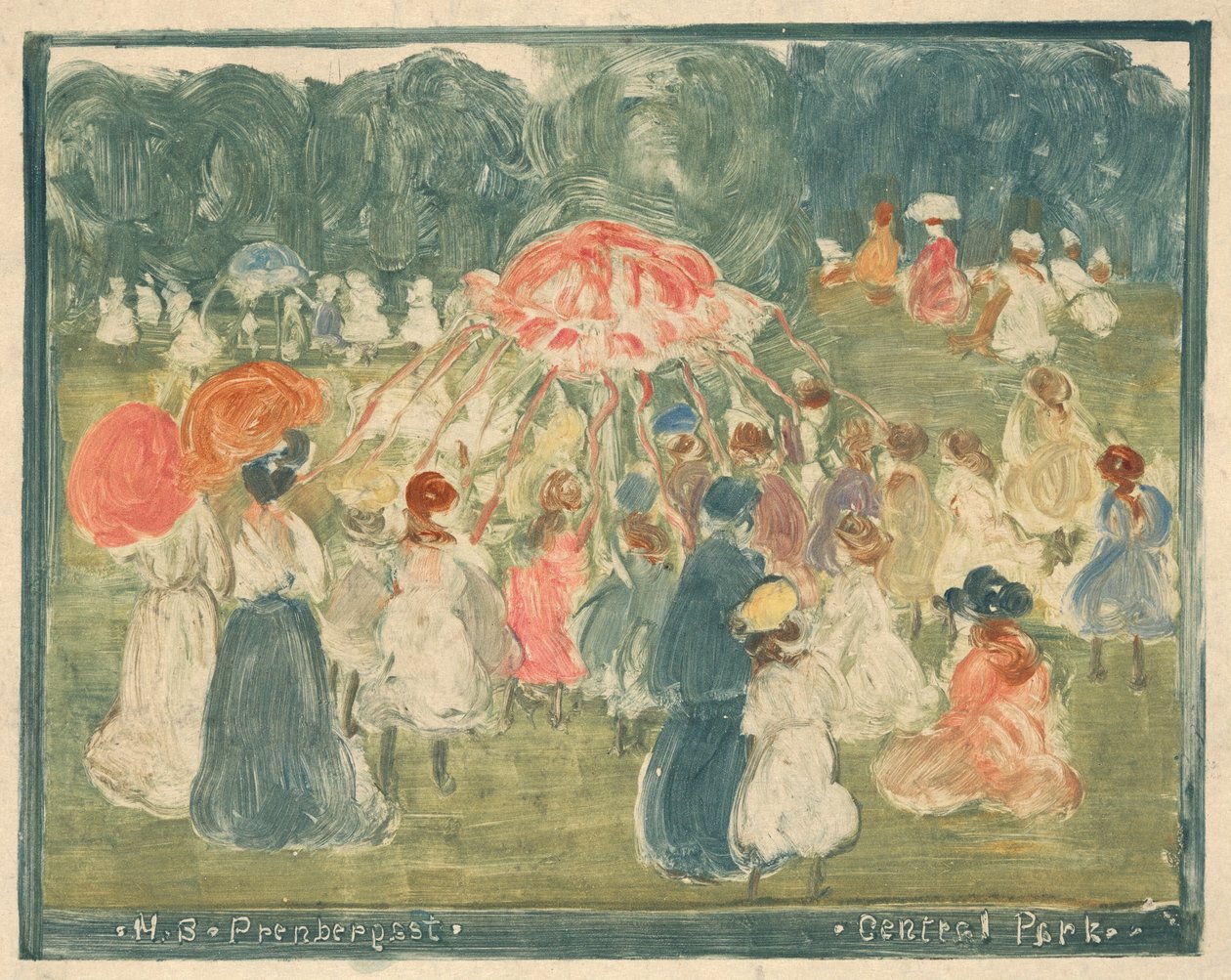 Central Park by Maurice Prendergast
