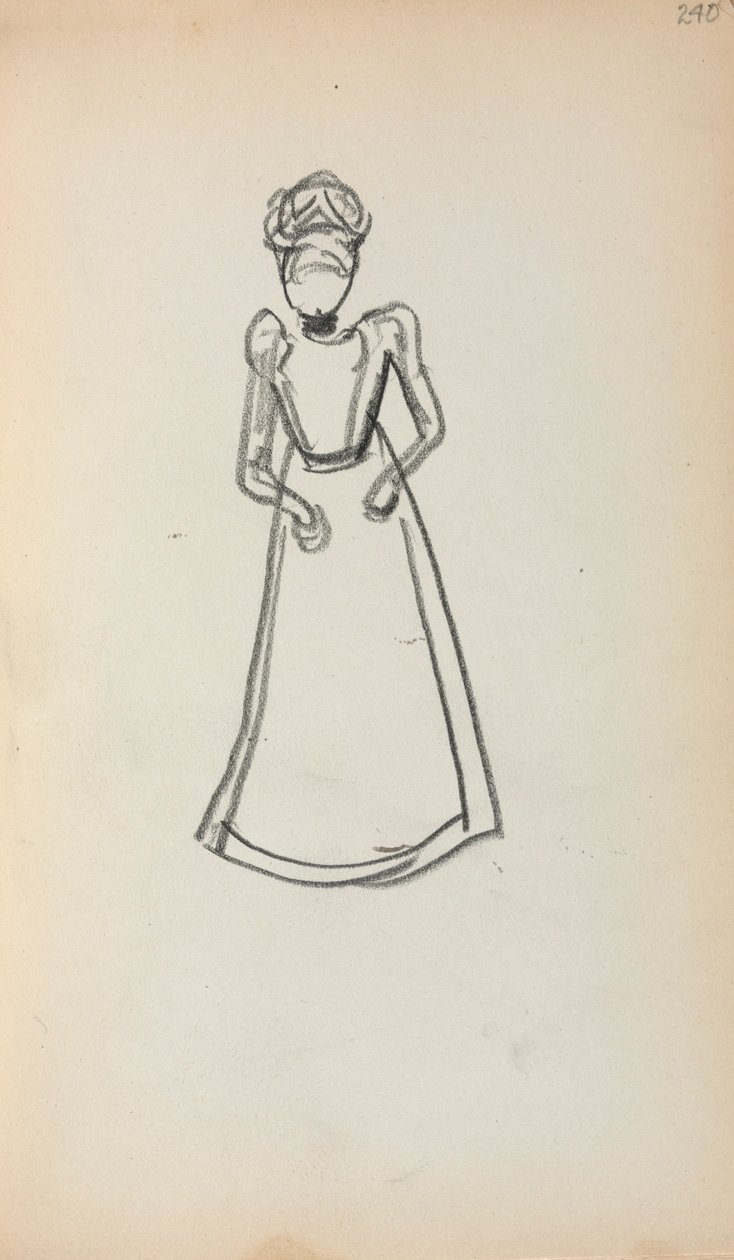Italian Sketchbook: Standing Woman (page 240) by Maurice Prendergast