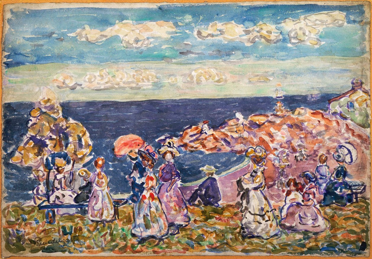 On the Beach by Maurice Prendergast