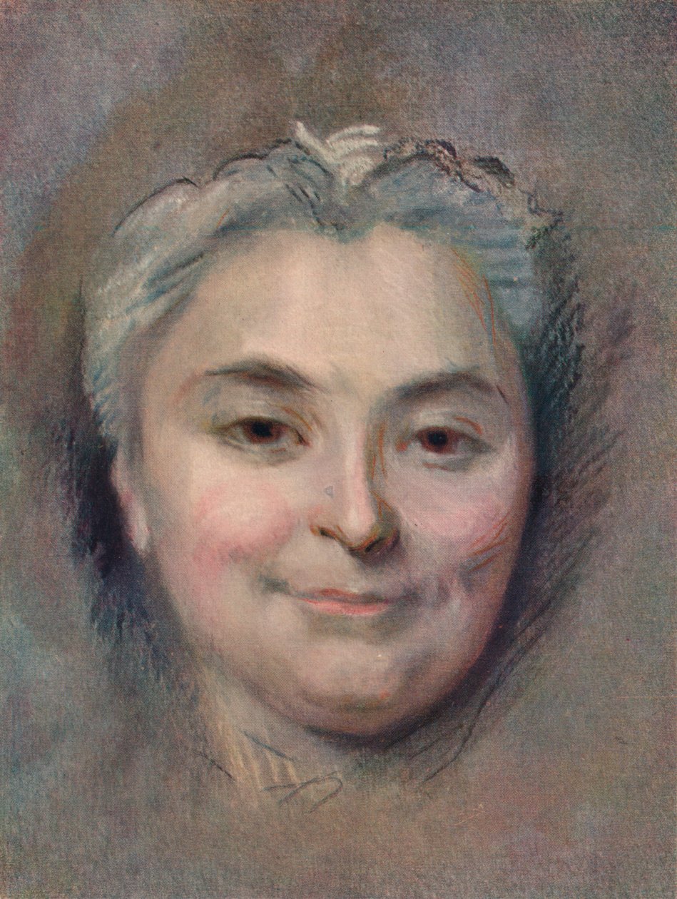 Preparation to the Portrait of Marie Catherine Dufloquet Reals by Maurice Quentin de La Tour