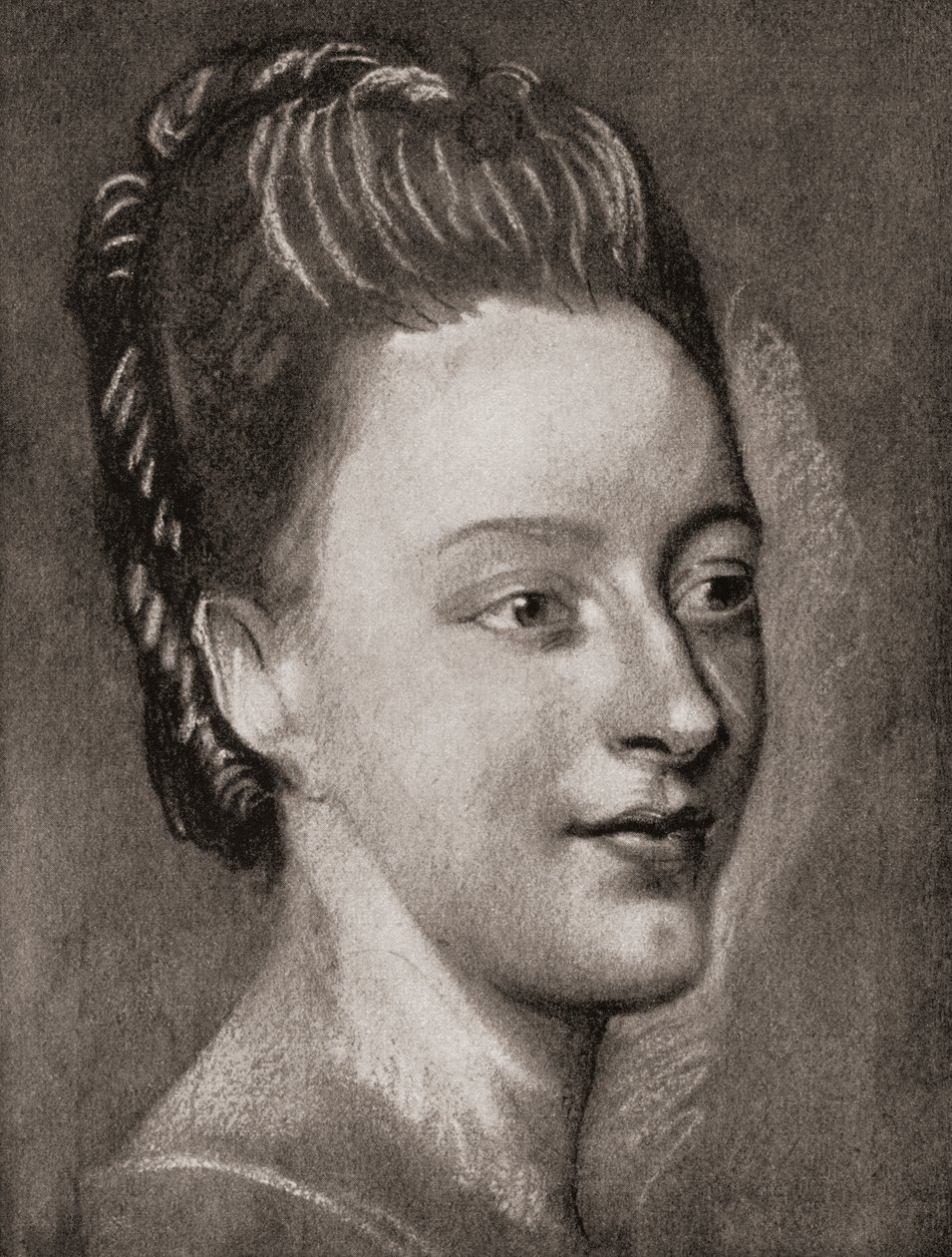 Isabelle de Charriere, from La Tour, pub.1920 by Maurice Quentin de la (after) Tour