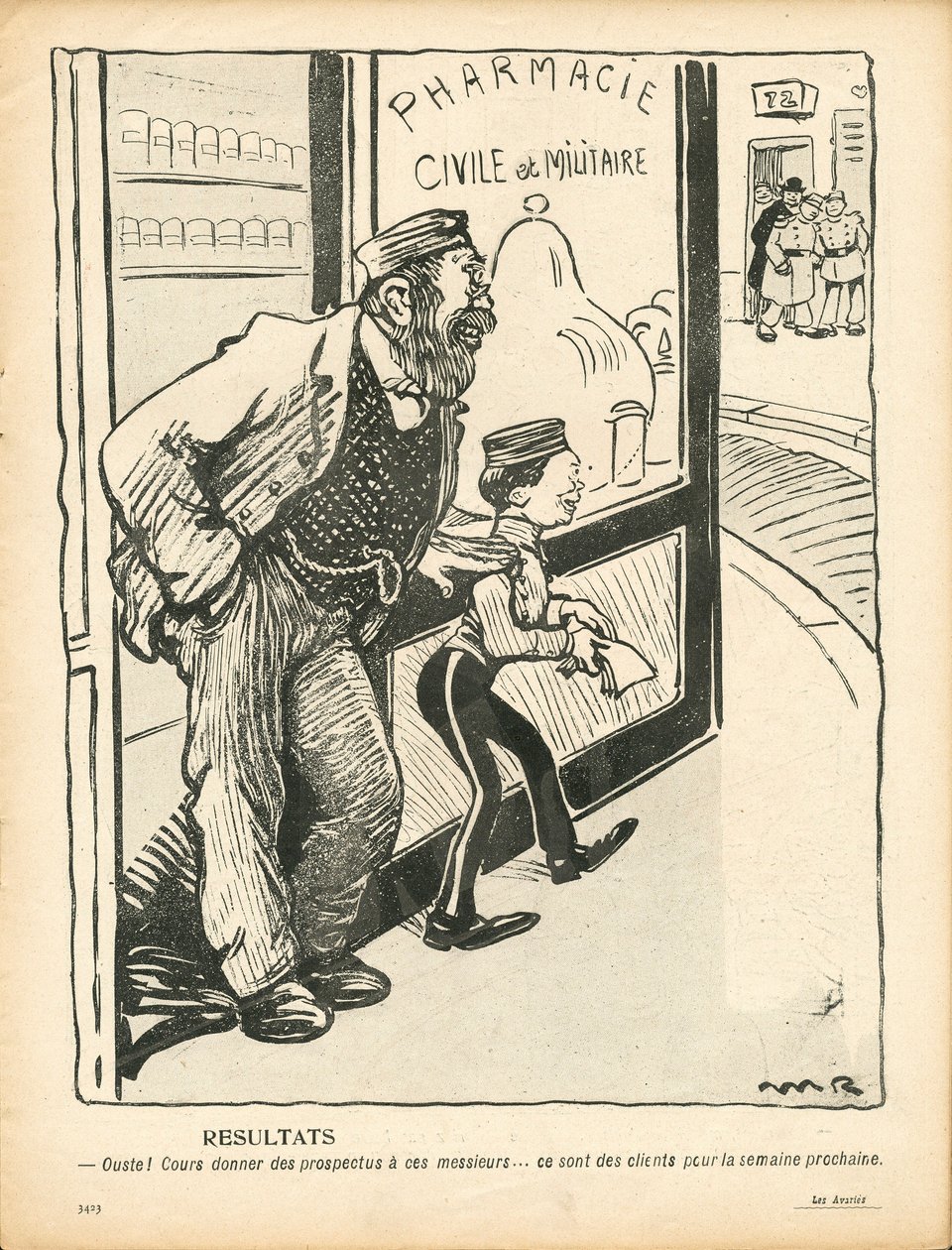 The Butter Plate, number 207, Satirical in Colors by Maurice Radiguet