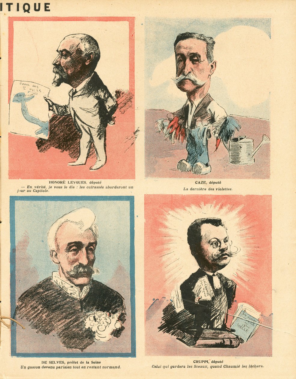 The Butter Plate, number 229, Satirical in Colors by Maurice Radiguet