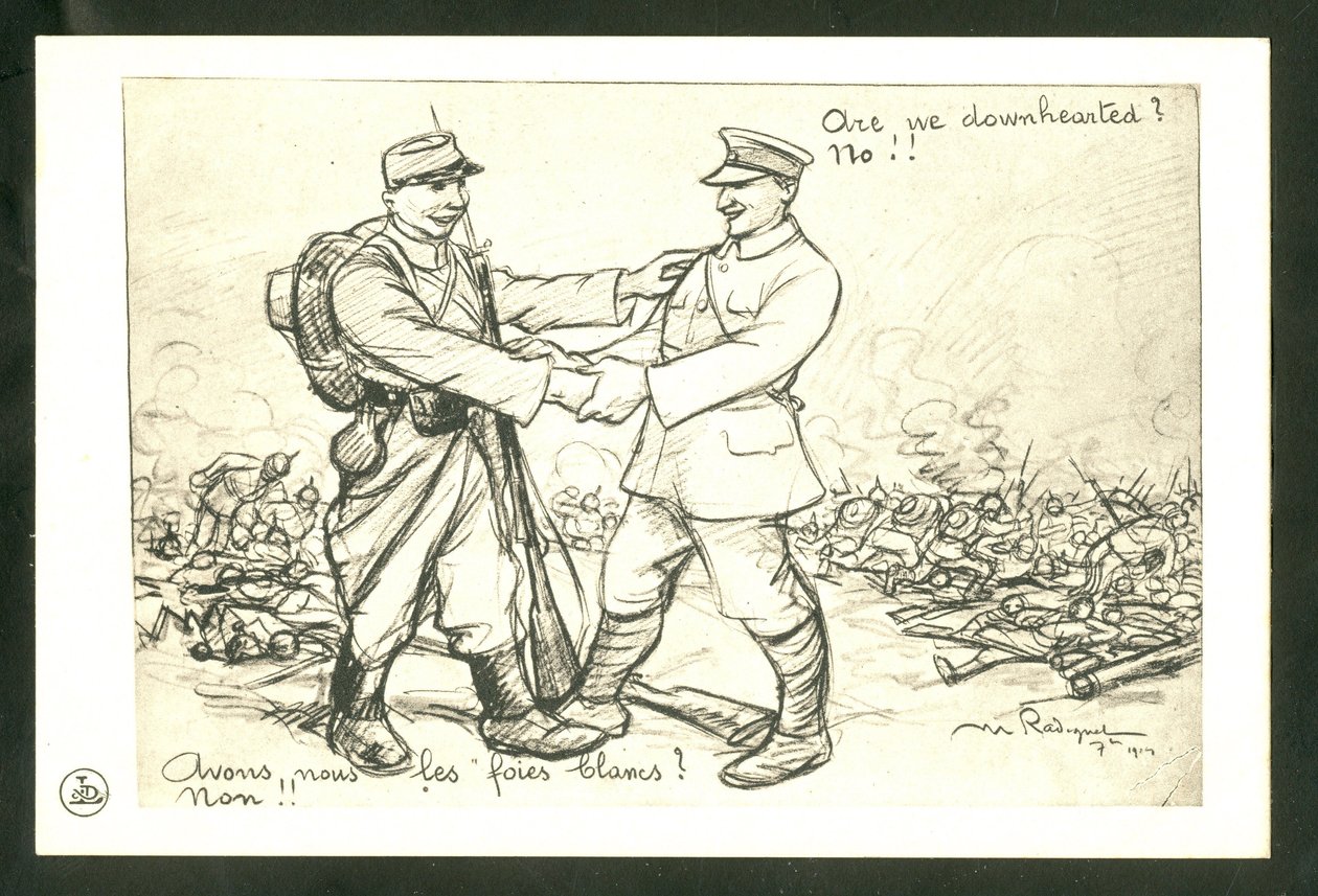 Postcard, Satirical in B & W by Maurice Radiguet