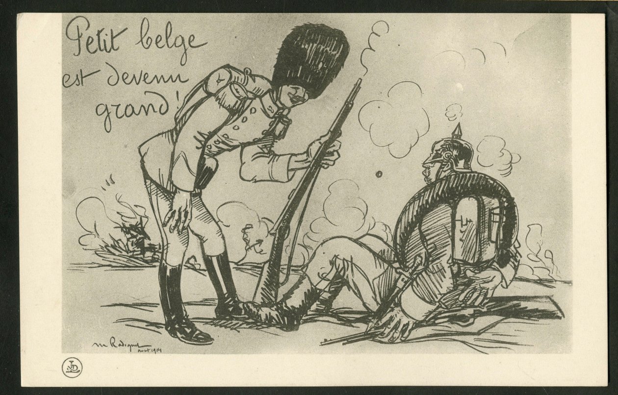 Postcard, Satirical in Black & White by Maurice Radiguet