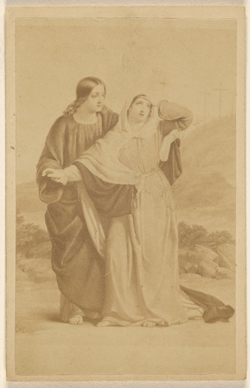 St. John Leading The Blessed Virgin To His Home (Copy of a Painting) by Maurice Stadtfeld