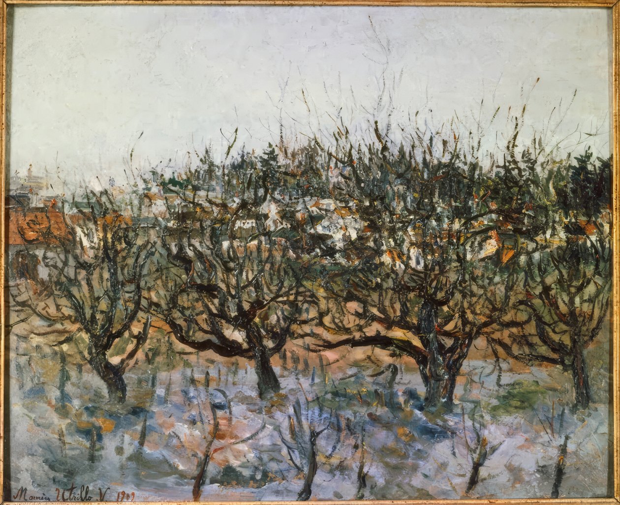 Apple Trees in Montmagny by Maurice Utrillo