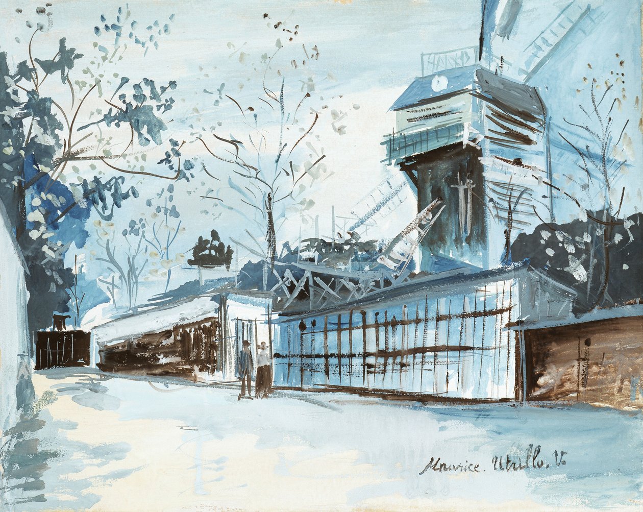 The Moulin de la Galette, Paris by Maurice Utrillo