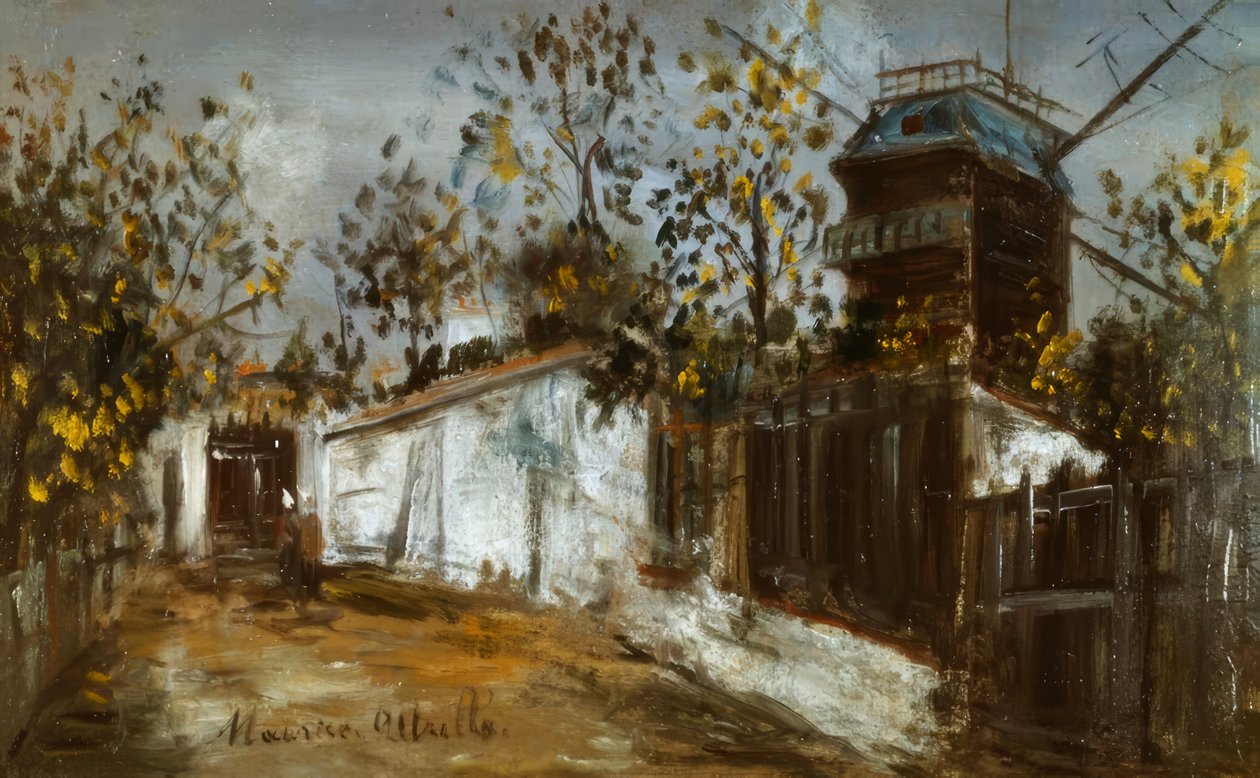 The Moulin de la Galette by Maurice Utrillo