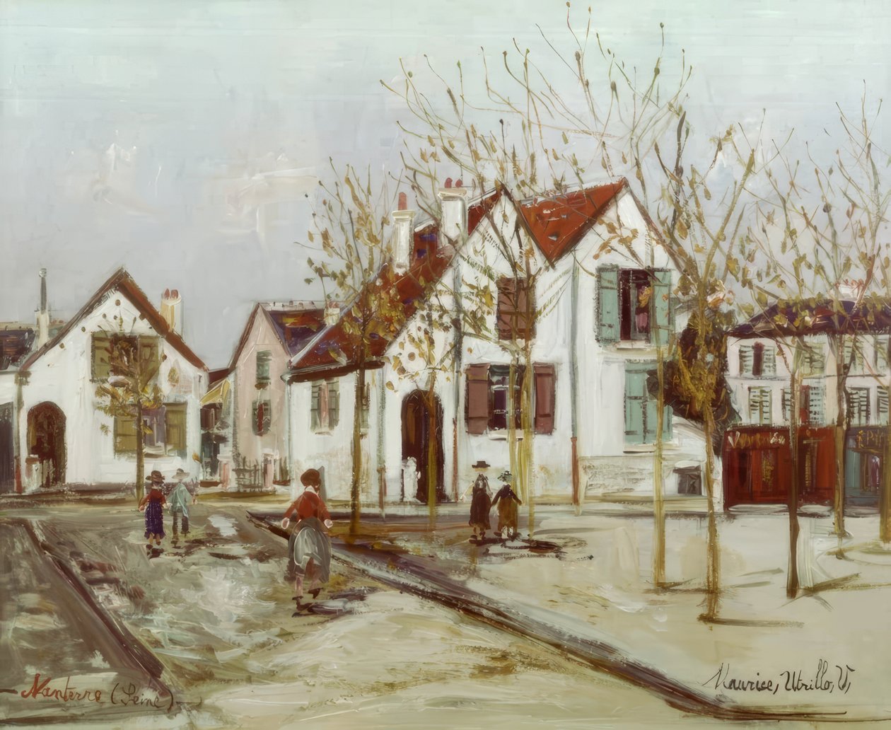 Square in Nanterre by Maurice Utrillo