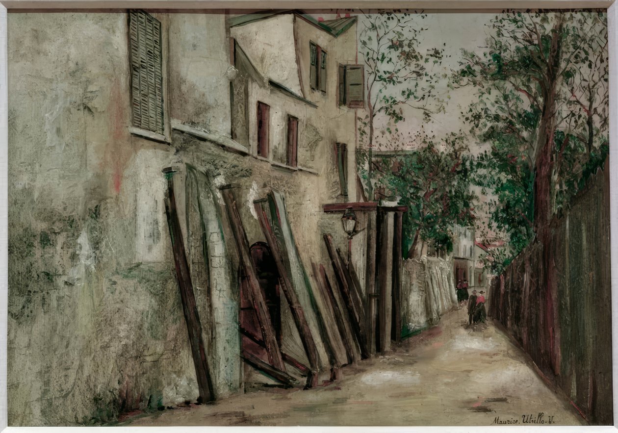 Rue Saint-Vincent by Maurice Utrillo