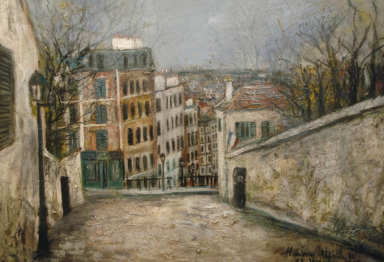 Street of Mont-Cenis by Maurice Utrillo