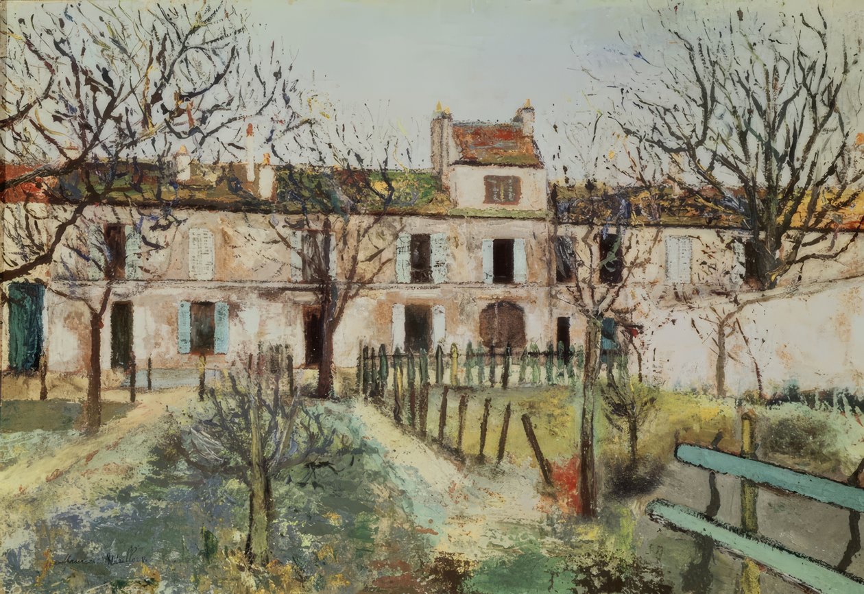 The Garden at Montmagny by Maurice Utrillo