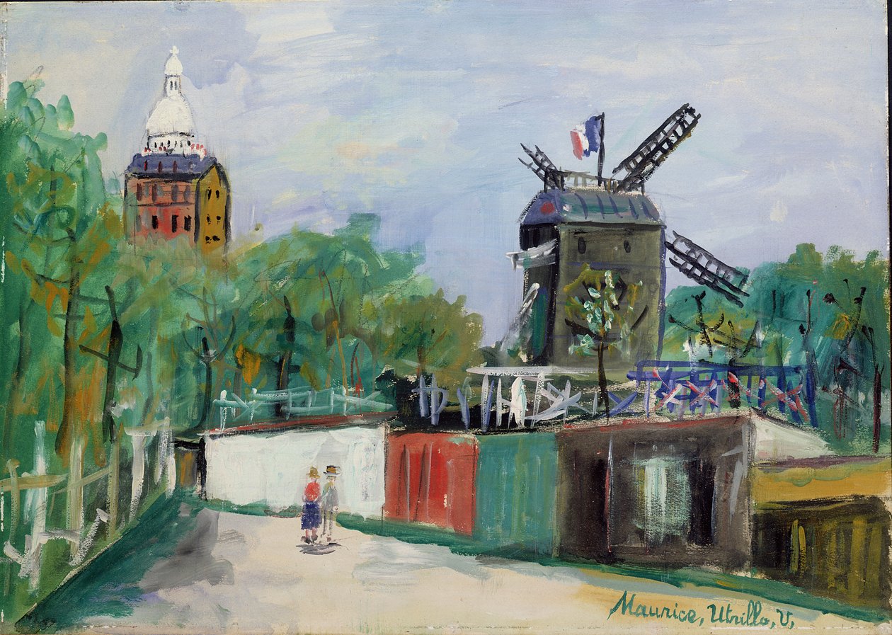 The Moulin de la Galette, Montmartre, c.1951 by Maurice Utrillo