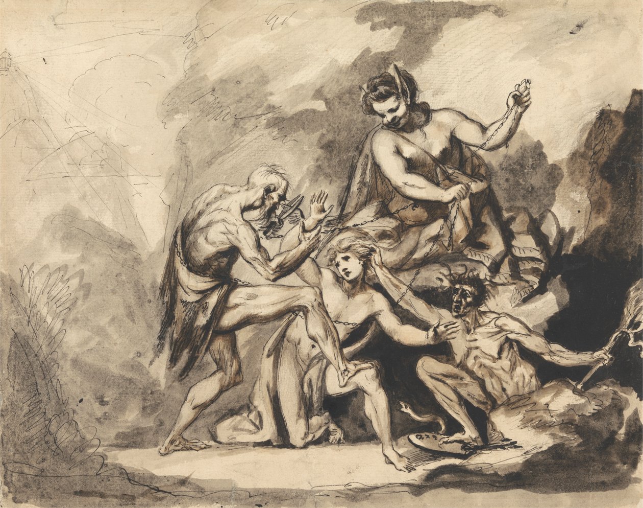 The Artist Assaulted by Time, Ignorance and Envy by Mauritius Lowe