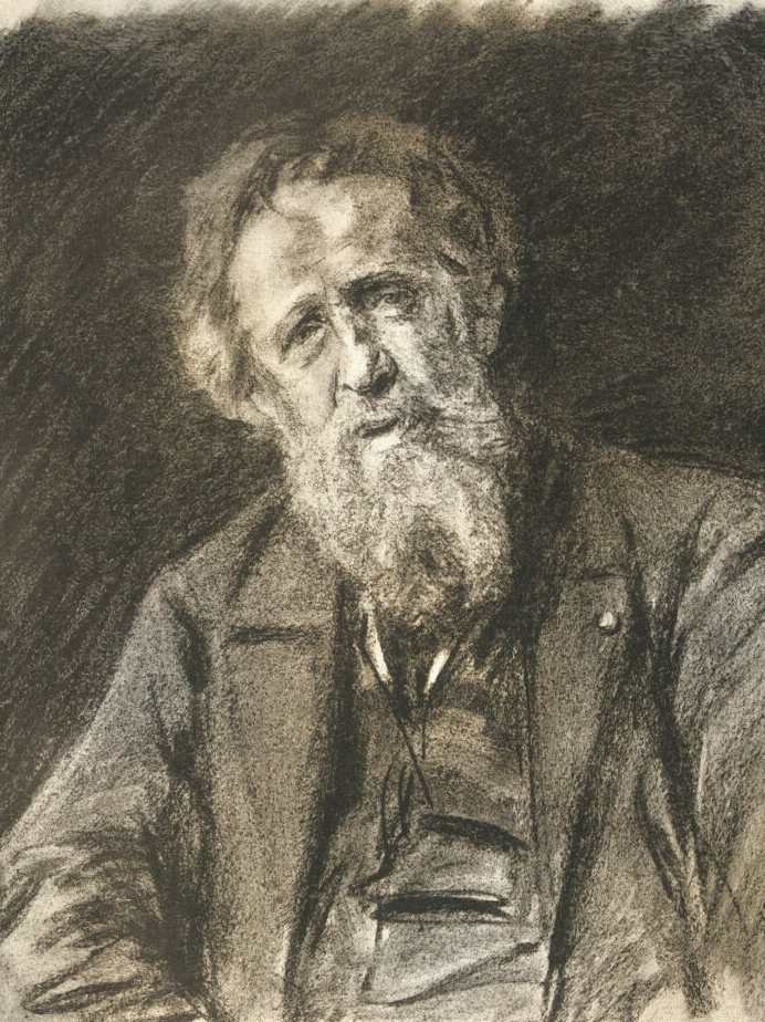 Portrait of Constantin Meunier by Max Liebermann