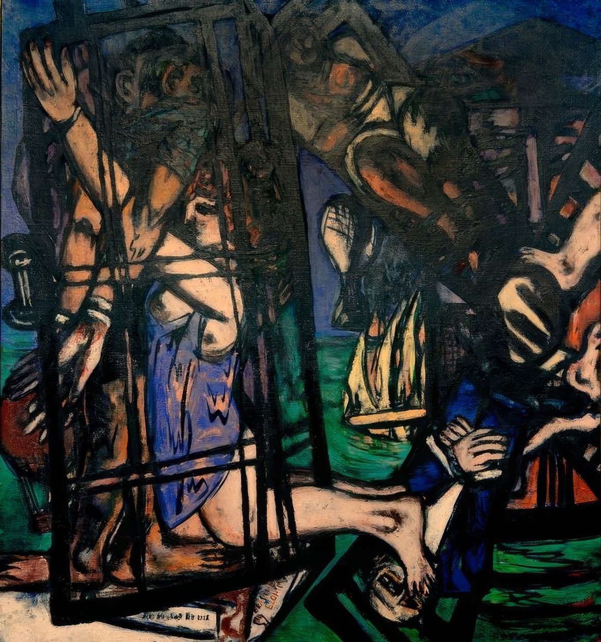 Balloon with Windmill. The Mill by Max Beckmann