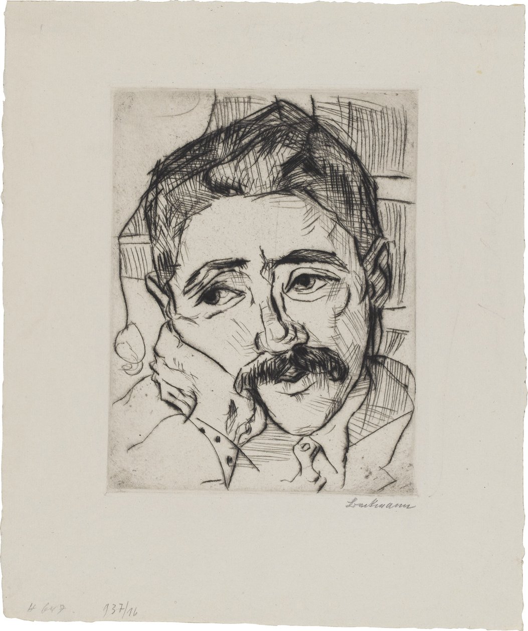 Portrait of Walter Carl (1884-1956) by Max Beckmann