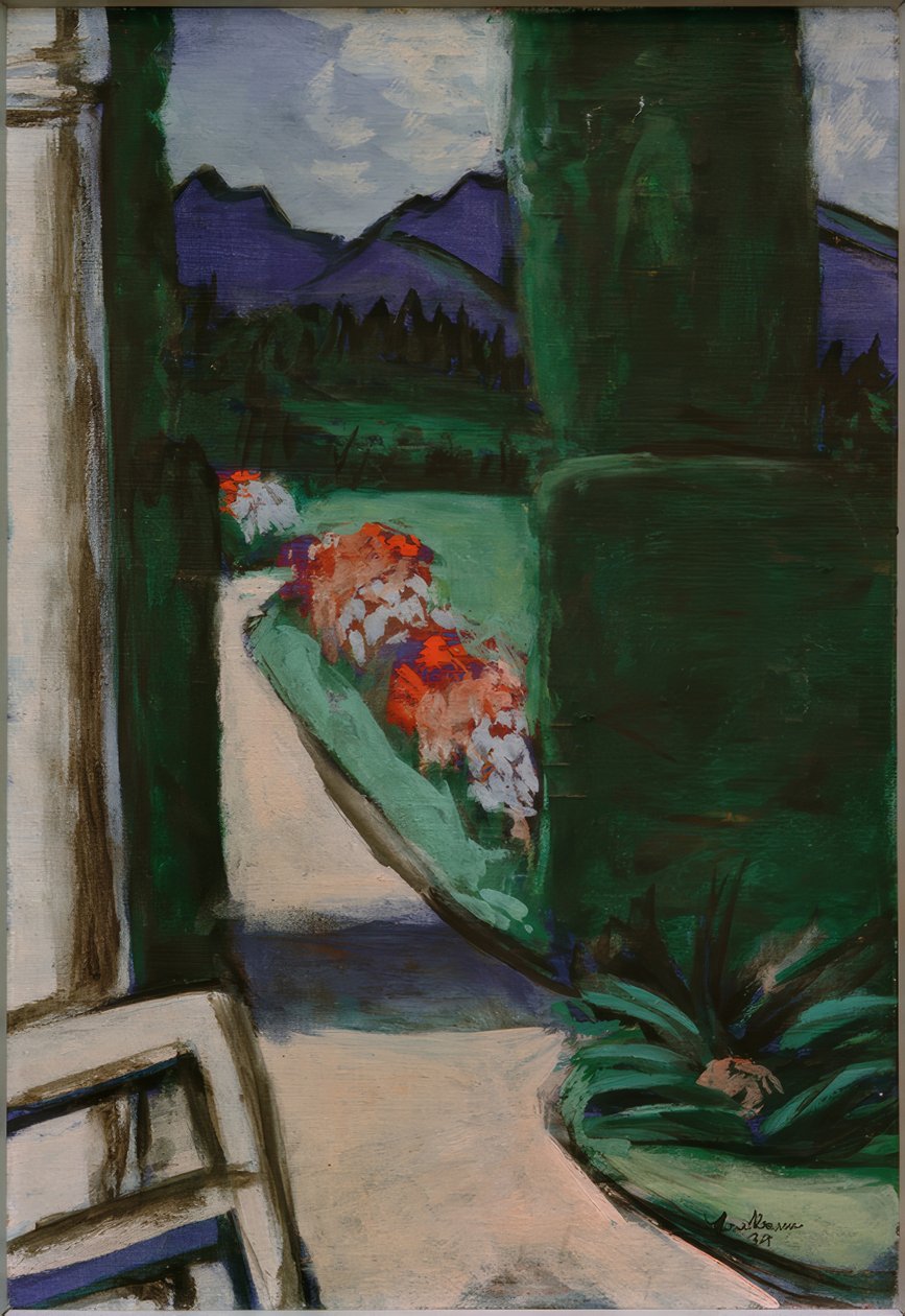 View from the Pavilion. Ohlstadt by Max Beckmann