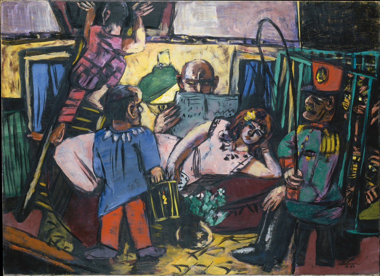 Circus Caravan by Max Beckmann