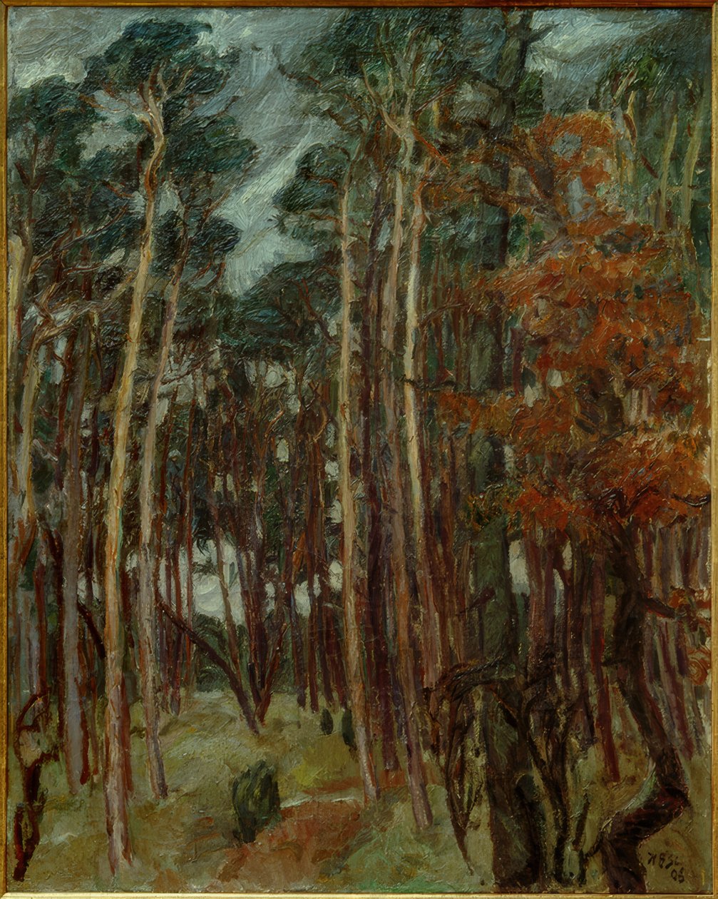 Hermsdorf Forest on a Gray Day by Max Beckmann