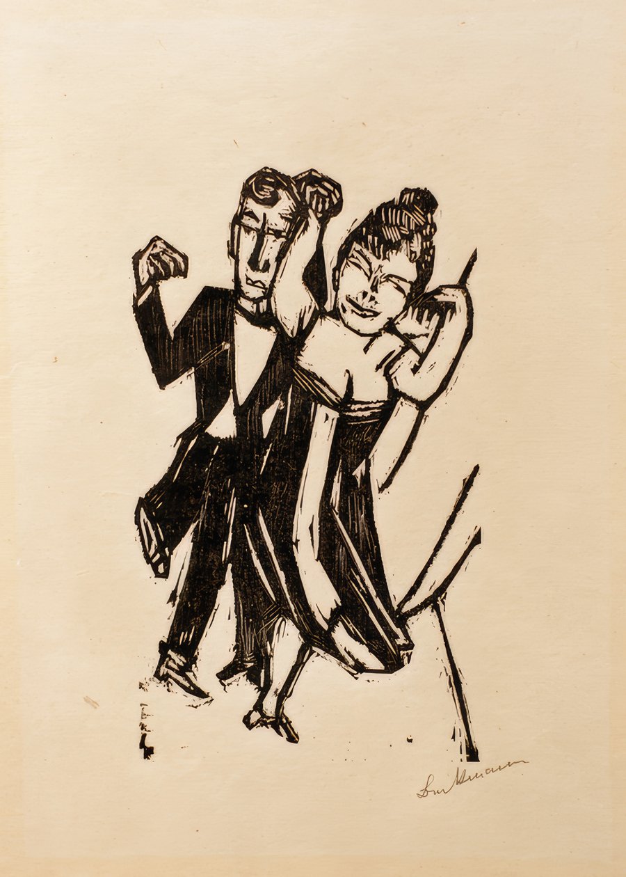 Small Dancing Couple by Max Beckmann