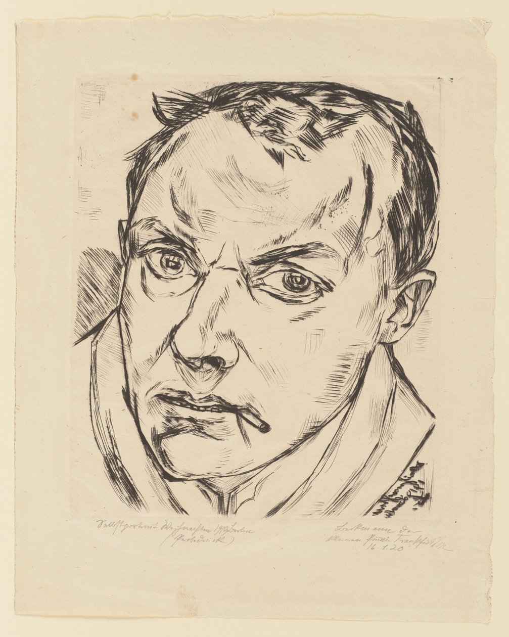 Large Self-Portrait by Max Beckmann