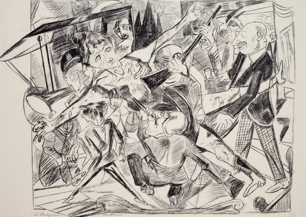Martyrdom, by Max Beckmann, engraving. Germany, 20th century by Max Beckmann