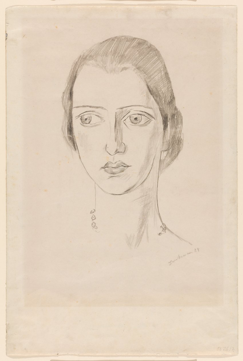 Portrait of Marie-Louise von Motesiczky by Max Beckmann