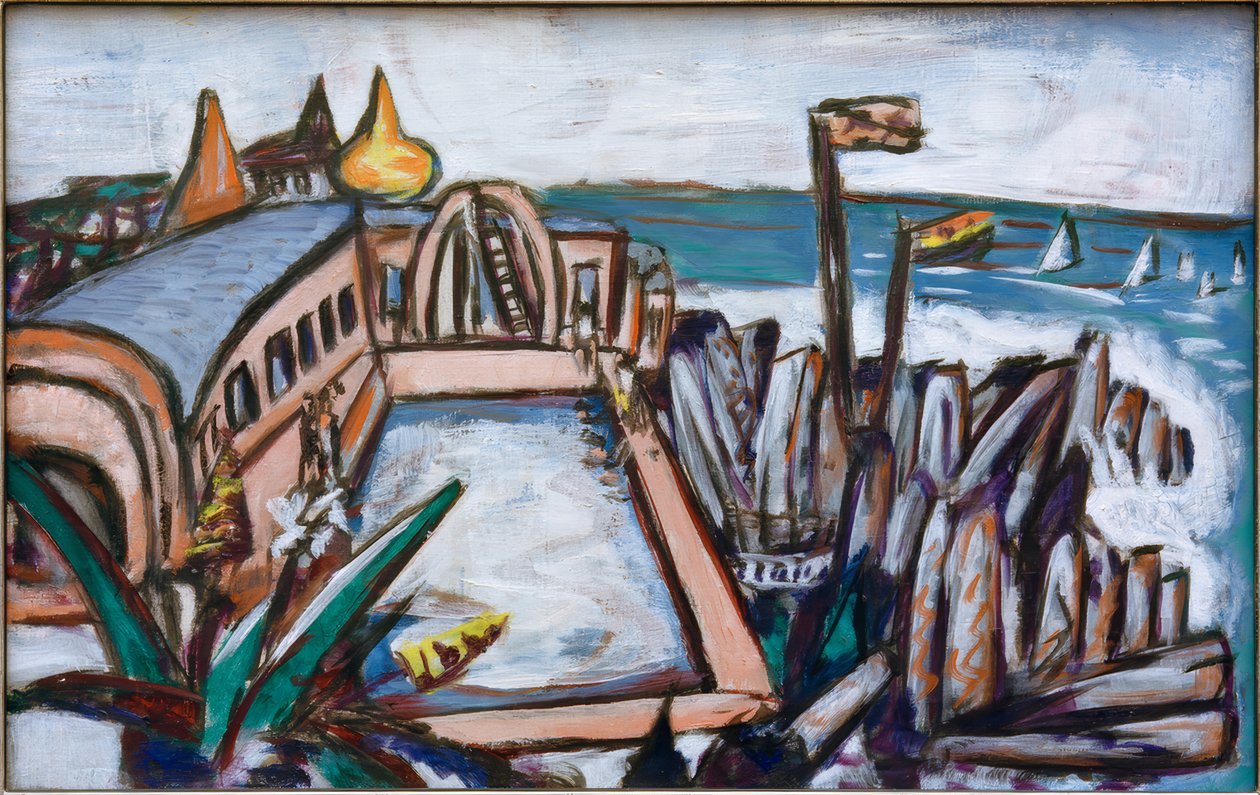 Swimming Pool Cap Martin by Max Beckmann