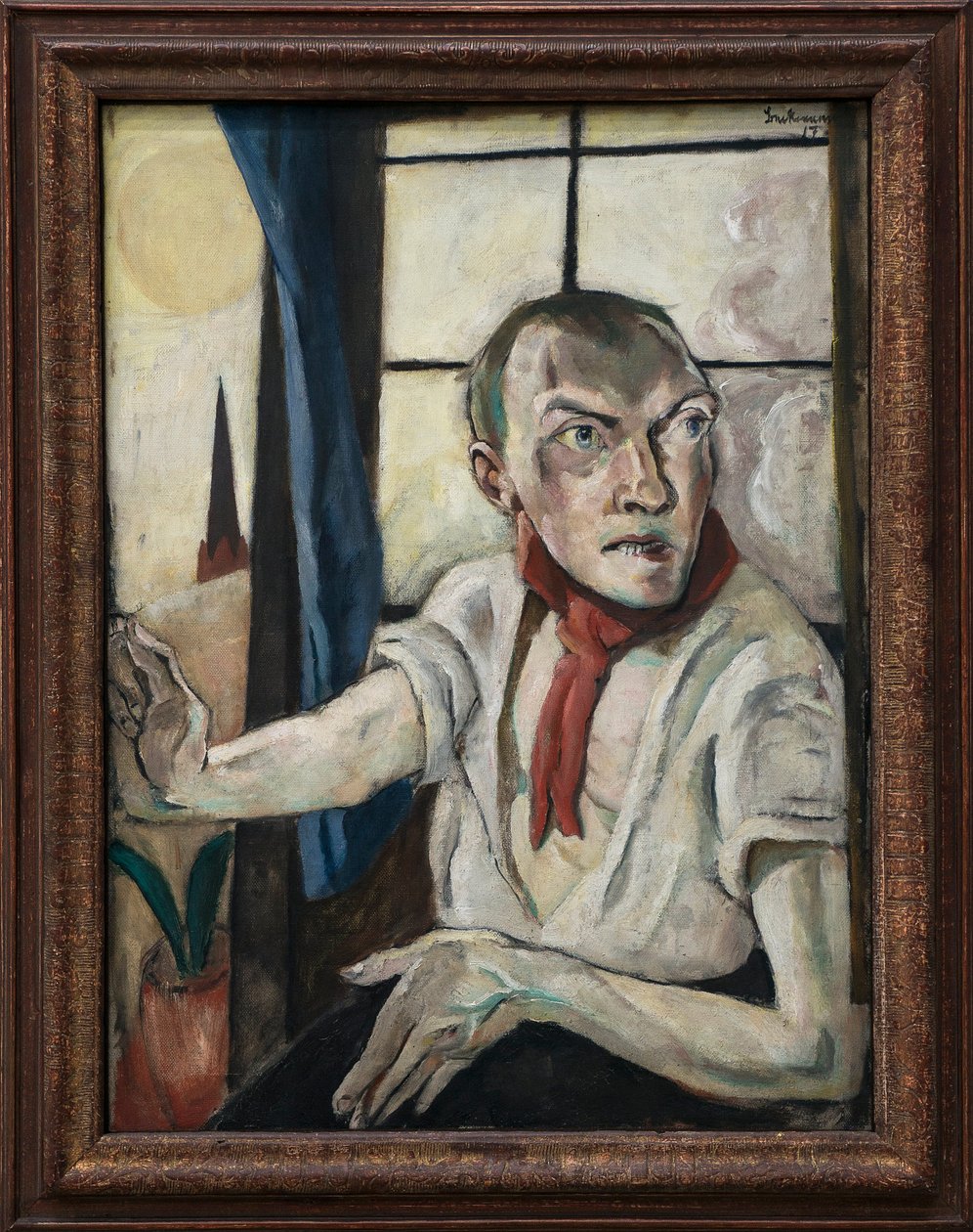 Max Beckmann Self Portrait With Horn Max Beckmann – Magnet