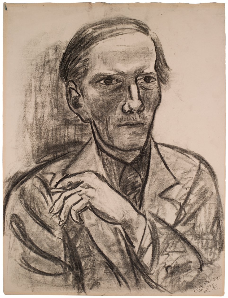 Sketch for “Portrait of Fred Conway” by Max Beckmann