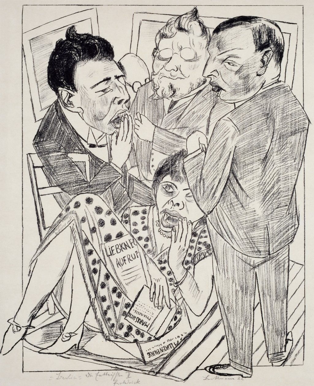 The Disappointed II by Max Beckmann by Max Beckmann