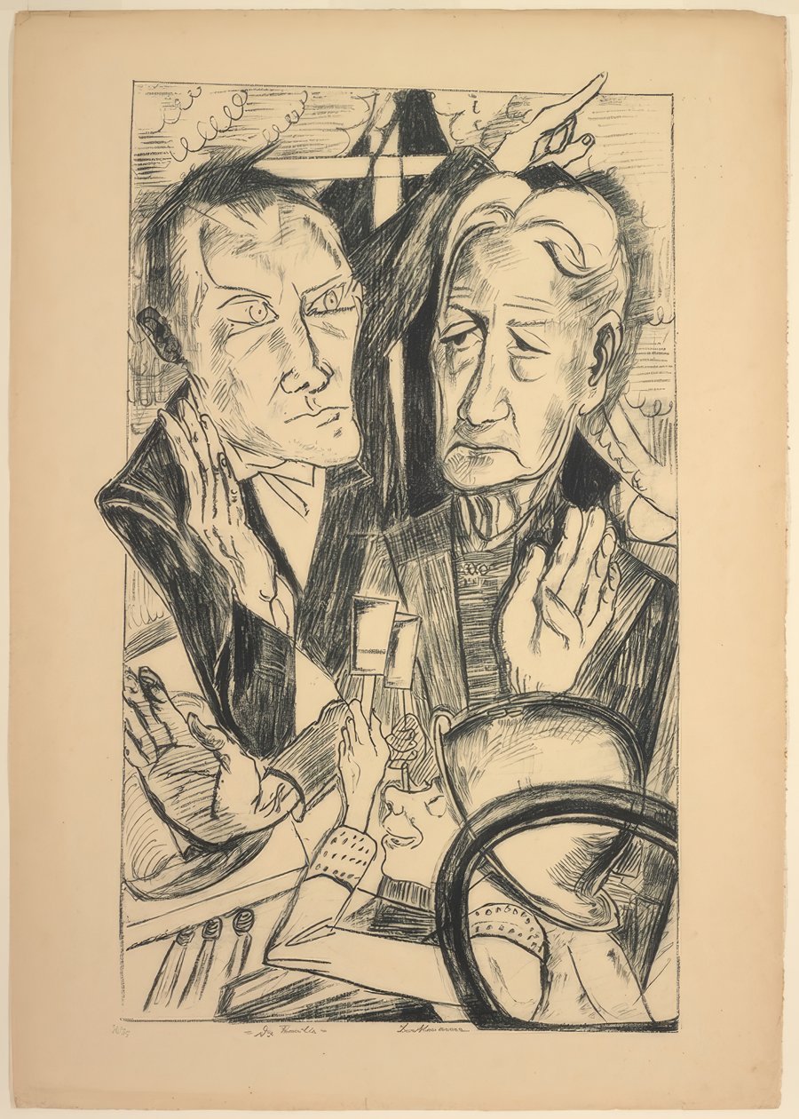 The Family, plate eleven from Die Hölle by Max Beckmann