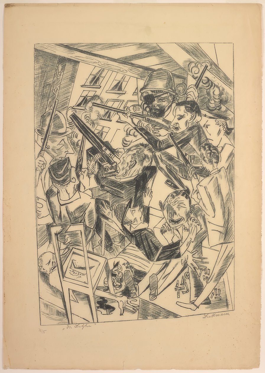 The Last Ones, plate ten from Die Hölle by Max Beckmann